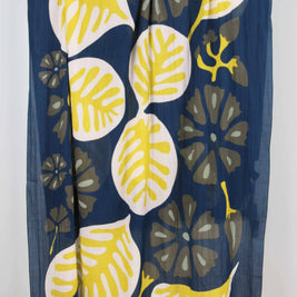 Foulard Coton Bio Equateur Marine