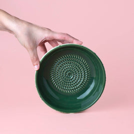 Râpe à ail - moyenne, en céramique, vert jade