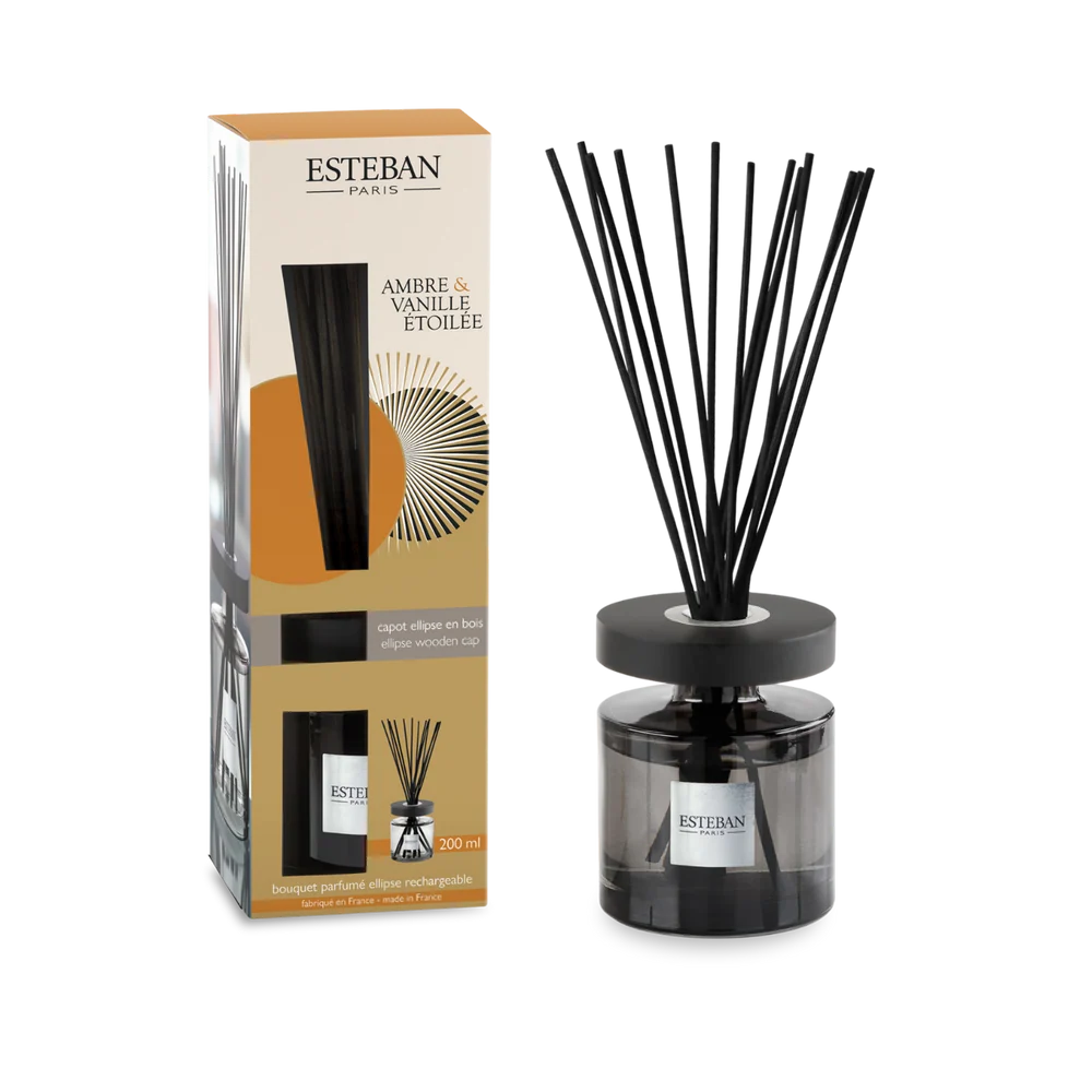 Bouquet parfumé initial - Ambre & Vanille étoilée - rechargeable - 200ML