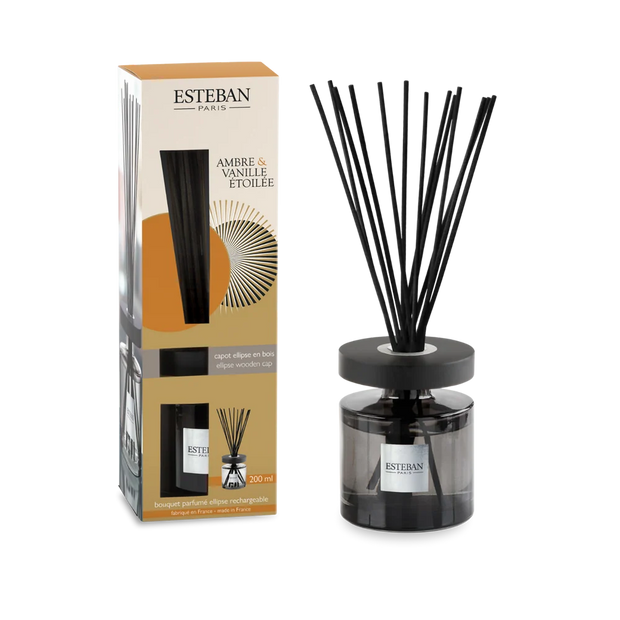Bouquet parfumé initial - Ambre & Vanille étoilée - rechargeable - 200ML