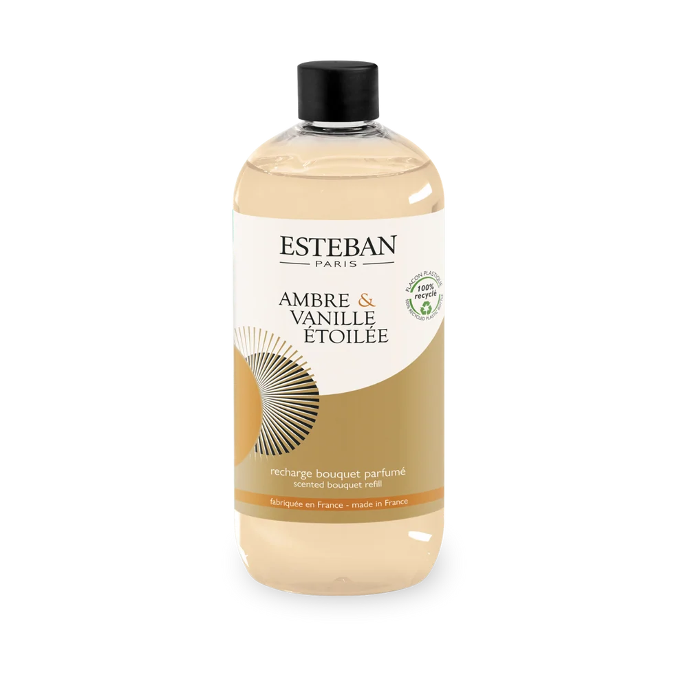 Recharge pour bouquet parfumé - Ambre & Vanille étoilée - 500ML