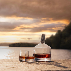 Carafe à whisky avec bouchon en marbre