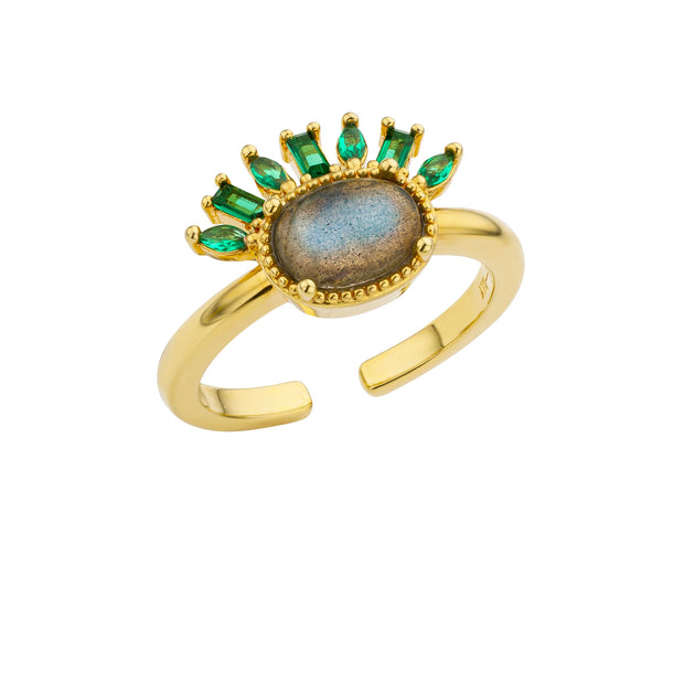 BAGUE -  LABRADORITE LADY