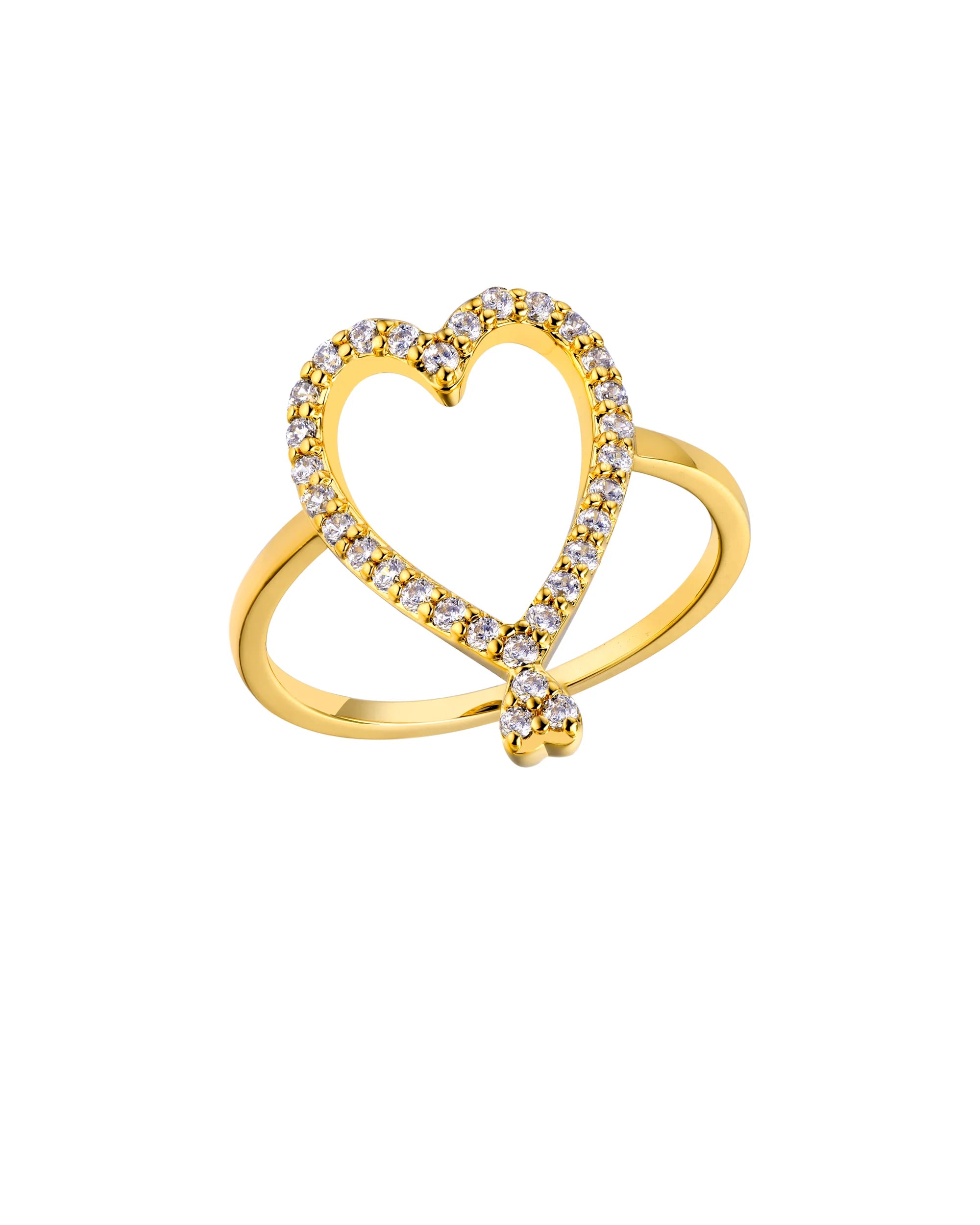 BAGUE - TWIN HEARTS OR - Taille 54