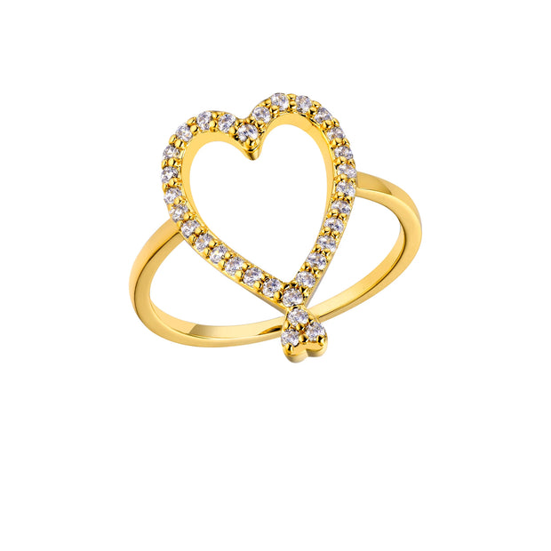 BAGUE - TWIN HEARTS OR - Taille 54