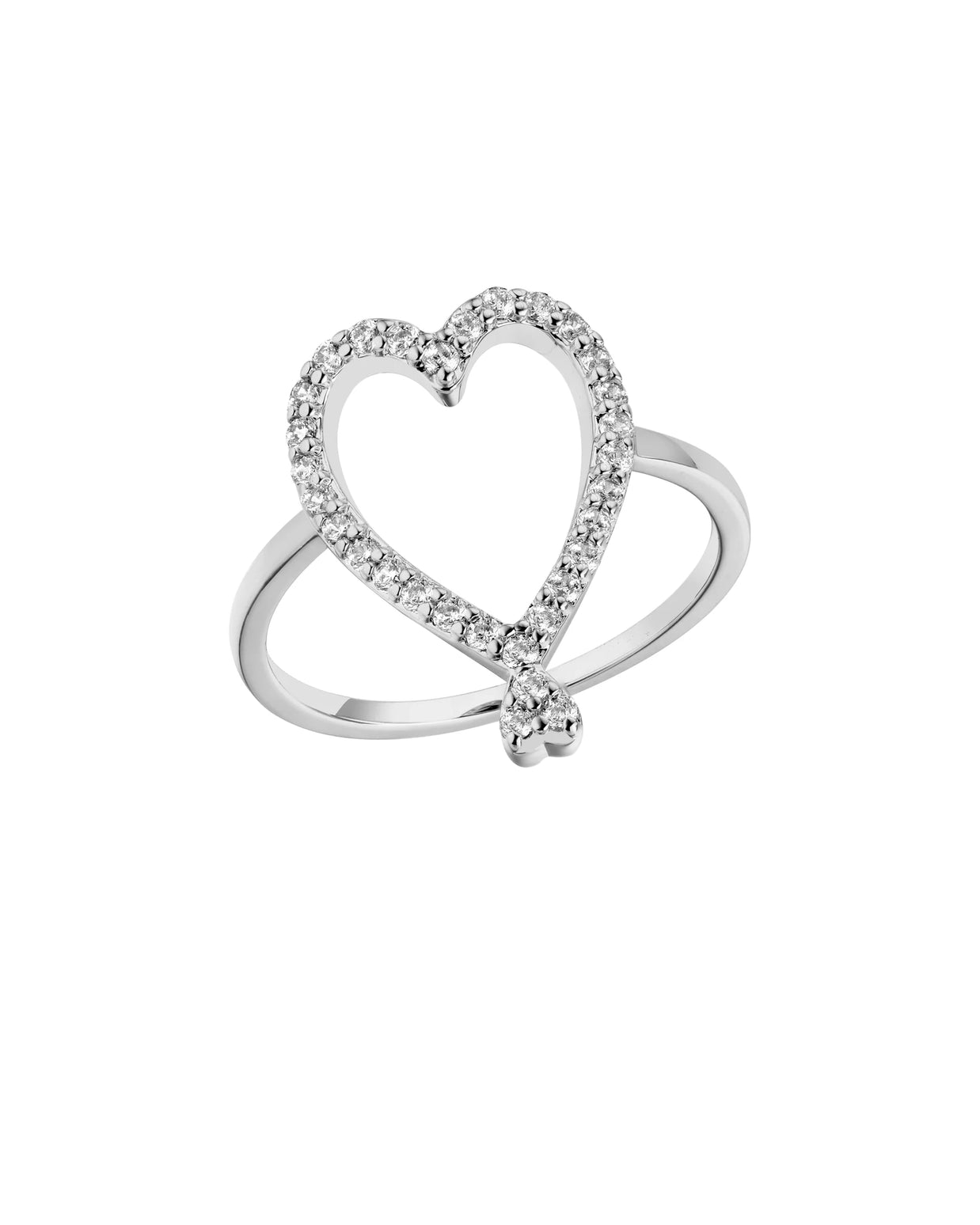 BAGUE - TWIN HEARTS ARGENT - Taille 54