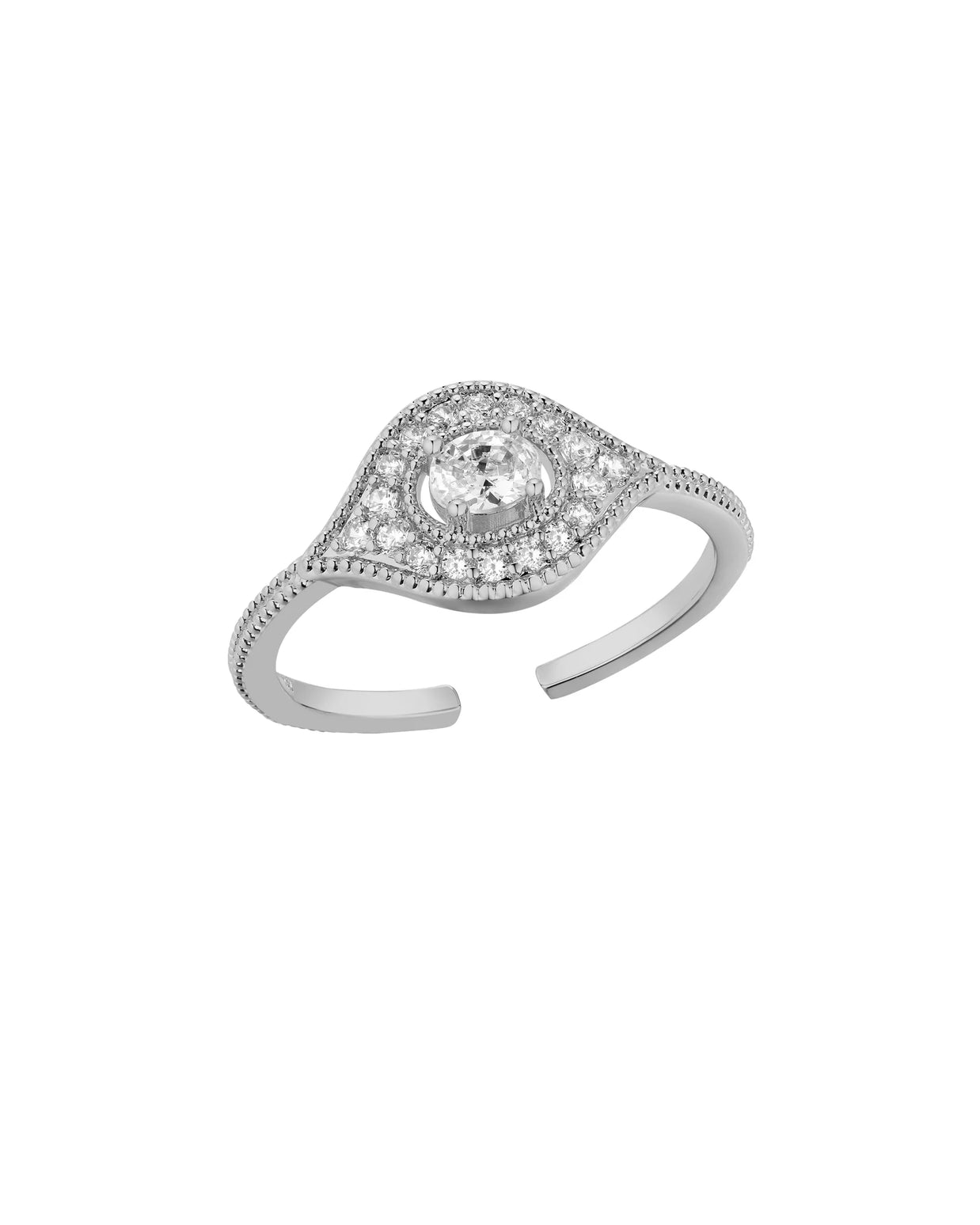 BAGUE - MAJESTIC EYE ARGENT