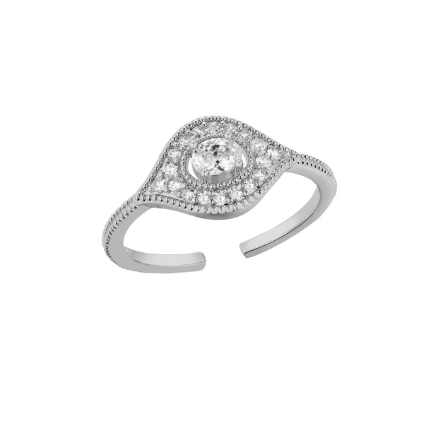 BAGUE - MAJESTIC EYE ARGENT