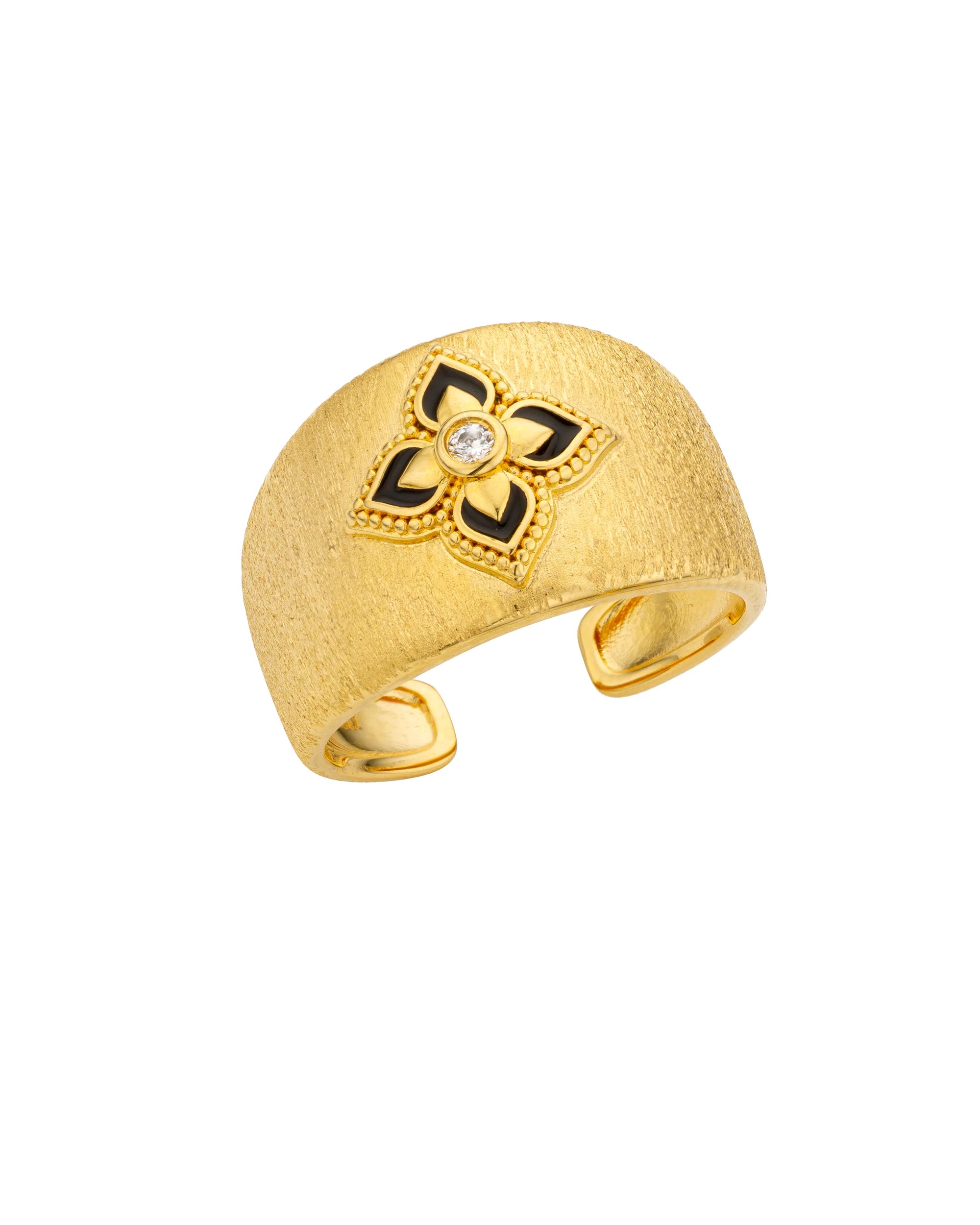 Bague - BLACK LOTUS CUFF