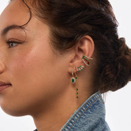 BOUCLES D'OREILLES - DYNASTY VERT