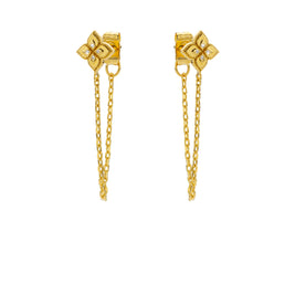 BOUCLES D'OREILLES - LOTUS CHAIN