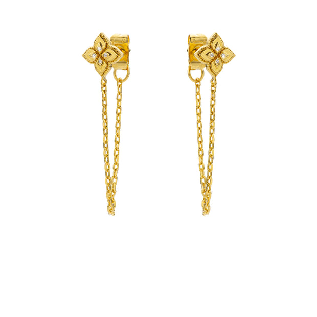 BOUCLES D'OREILLES - LOTUS CHAIN