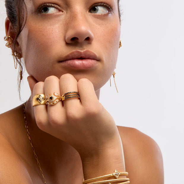 Bague - BLACK LOTUS CUFF