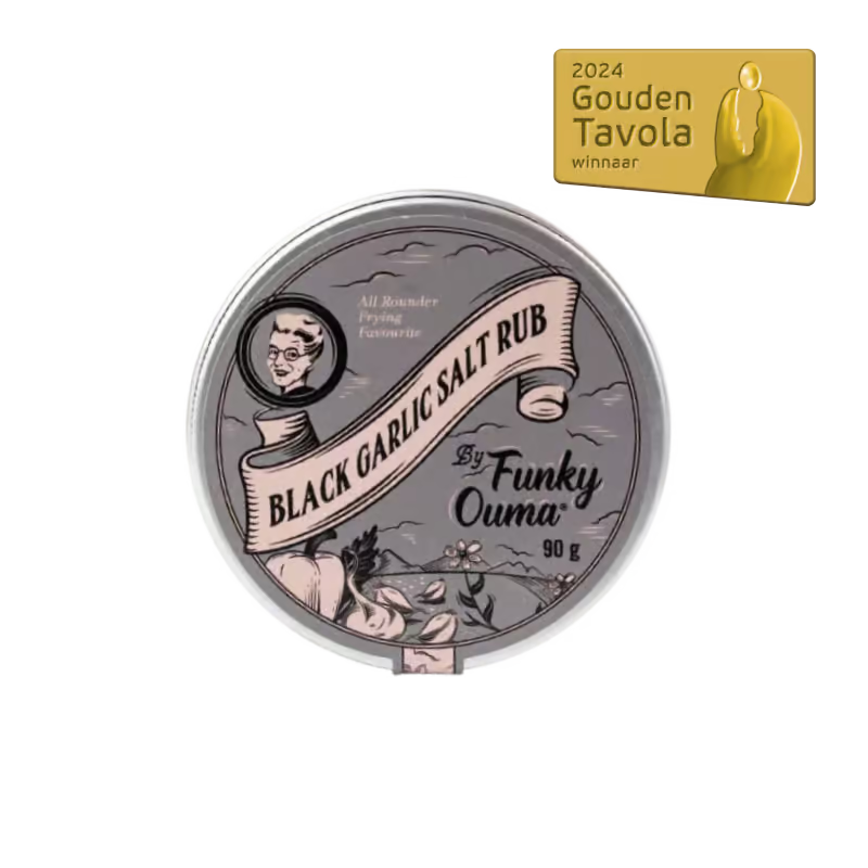 Sel BLACK GARLIC, Travel Tin, 90g, FUNKY OUMA (Copie)