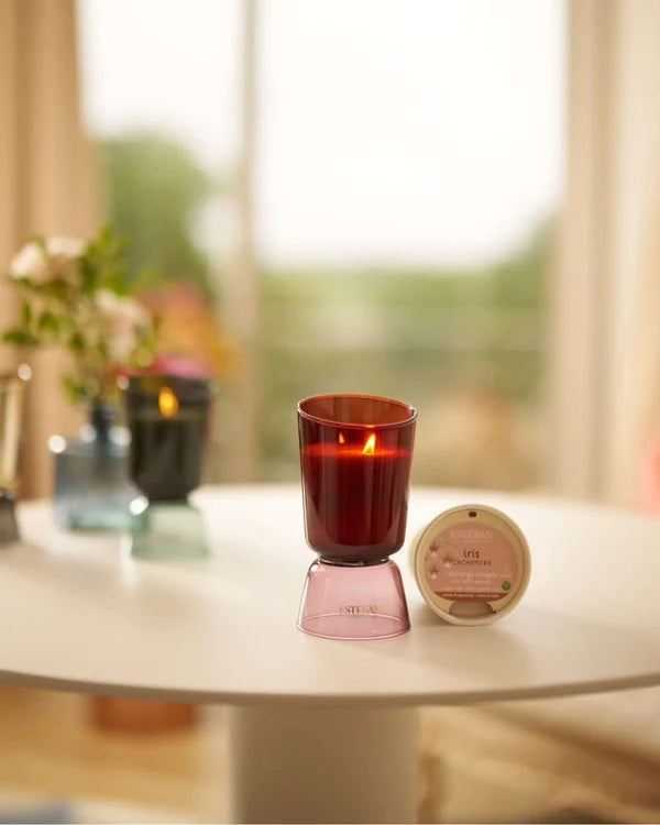 Bougie parfumée - Iris Cachemire - Iconic Color - rechargeable - 200g