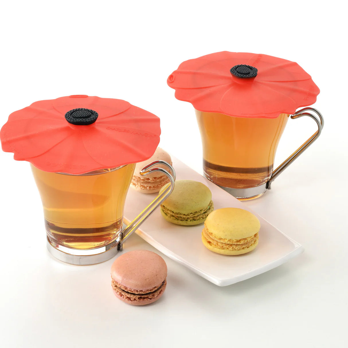 Set de 2 couvre-verres Coquelicot