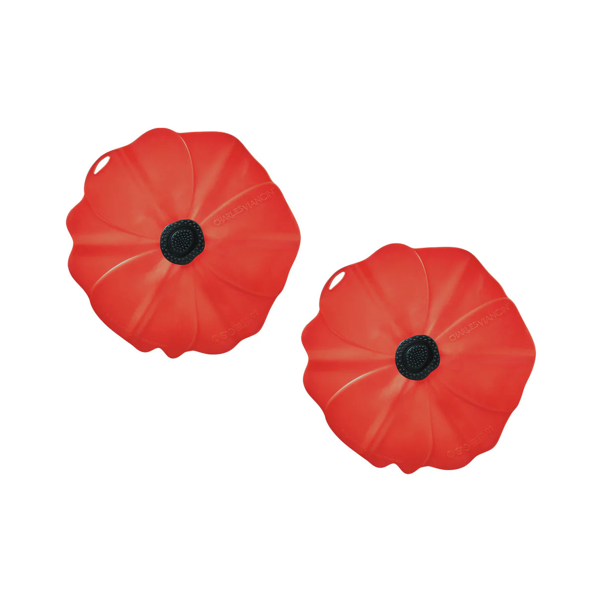 Set de 2 couvre-verres Coquelicot