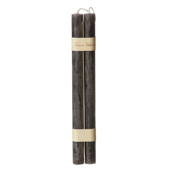 S/2 Bougies coniques en bois® (suspendues), sucre de canne CHARBON DE BOIS