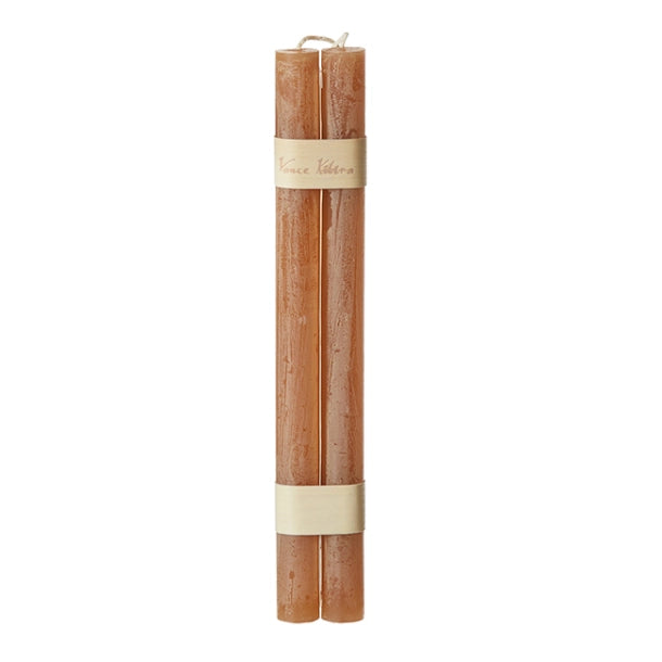 S/2 Bougies coniques en bois® (suspendues), sucre de canne OCRE