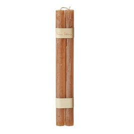 S/2 Bougies coniques en bois® (suspendues), sucre de canne OCRE