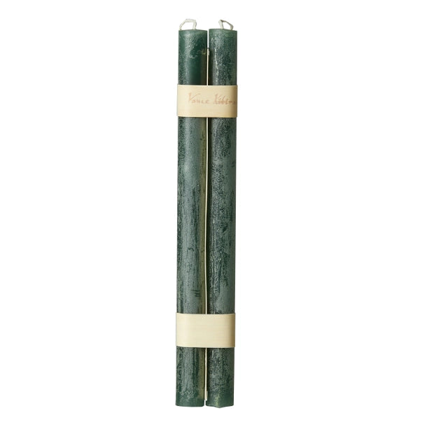 S/2 Bougies coniques en bois® (suspendues), sucre de canne PINE GREEN