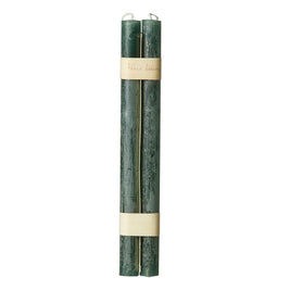 S/2 Bougies coniques en bois® (suspendues), sucre de canne PINE GREEN