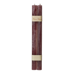 S/2 Bougies coniques en bois® (suspendues), sucre de canne TAUPE ROSE