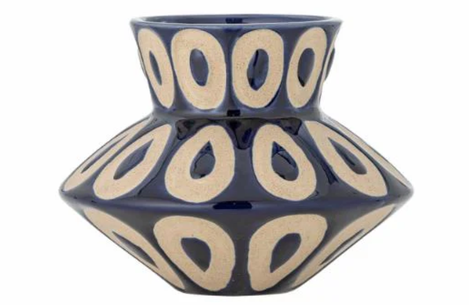 Vase bleu en Grès BASHIR