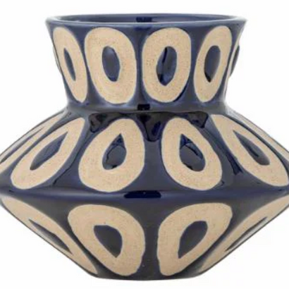 Vase bleu en Grès BASHIR