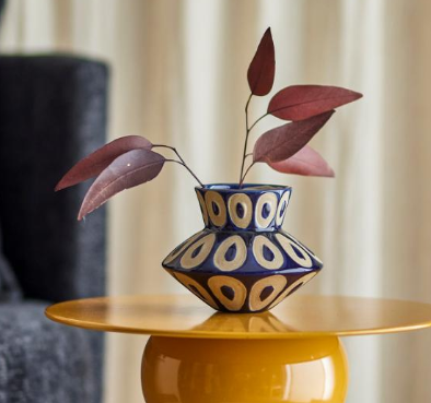 Vase bleu en Grès BASHIR