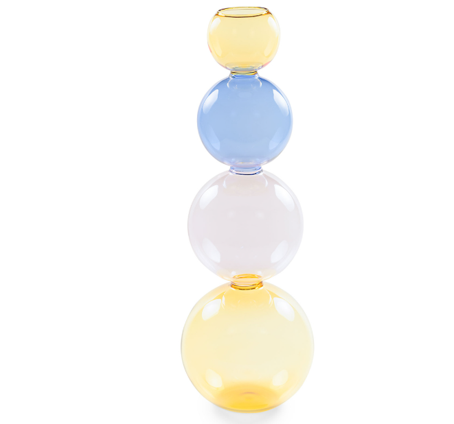 Vase uniflore, 4 boules, H35, RITUALLI DOMESTICI