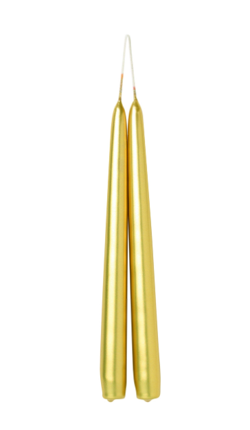 Bougies paire 24cm GOLD