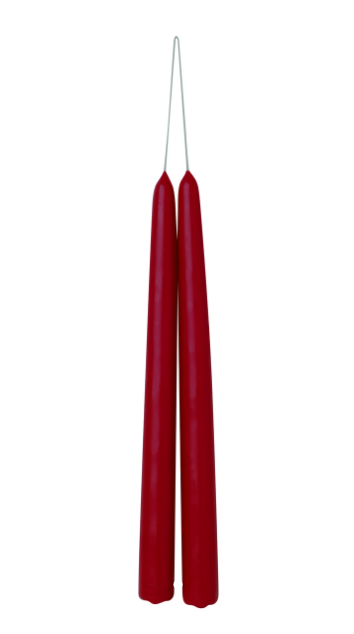 Bougies paire 24cm RED PLUM