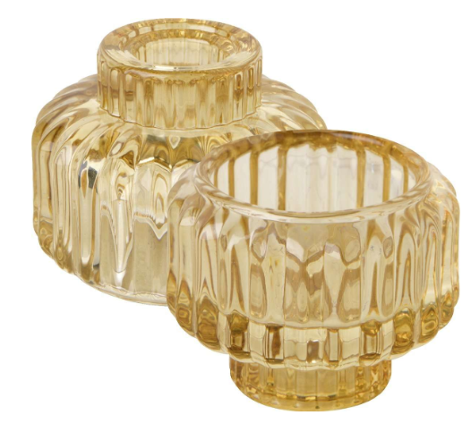 Bougeoir AMBRE, verre