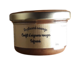 Confit d'oignons rouges safrané