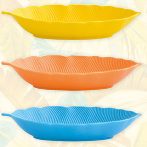 COUPELLE ORANGE FORME FEUILLE 26x11,5