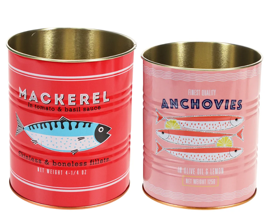 2 Pots de Rangement Poisson