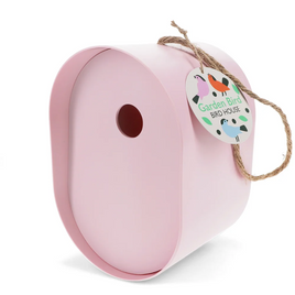 Nichoir ovale en fibre de bambou - Rose