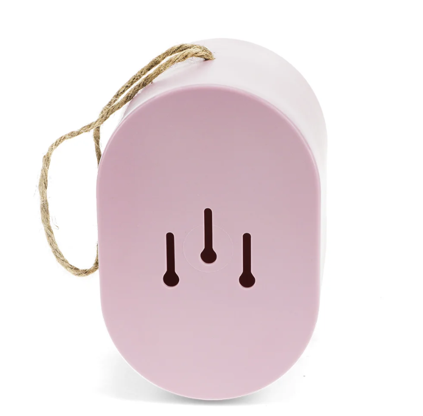Nichoir ovale en fibre de bambou - Rose