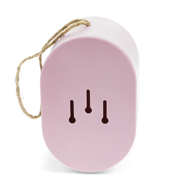 Nichoir ovale en fibre de bambou - Rose