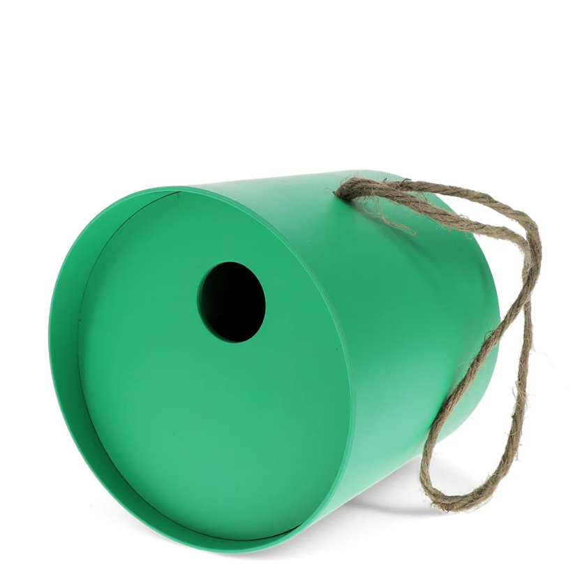 Nichoir rond en fibre de bambou - Vert