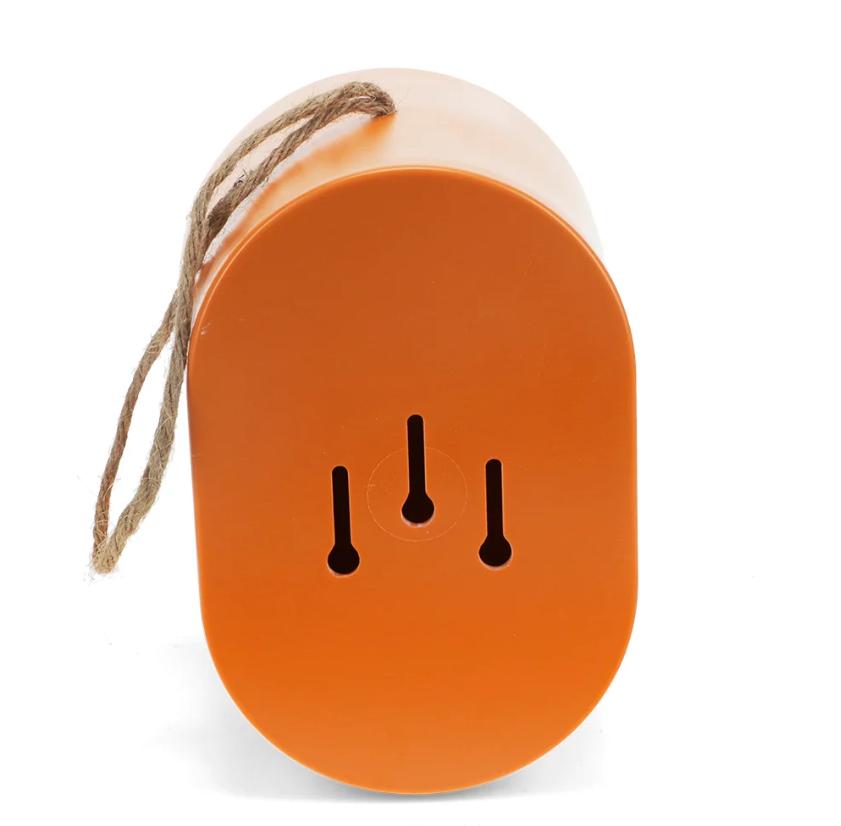 Nichoir ovale en fibre de bambou - Orange