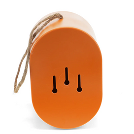Nichoir ovale en fibre de bambou - Orange