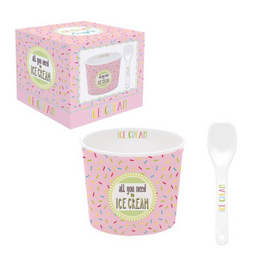 Coupelle à glace Rose Confettis