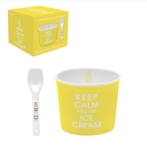 Coupelle à glace jaune