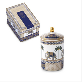 Bougie parfumée dans un pot en porcelaine LIVING JAIPUR