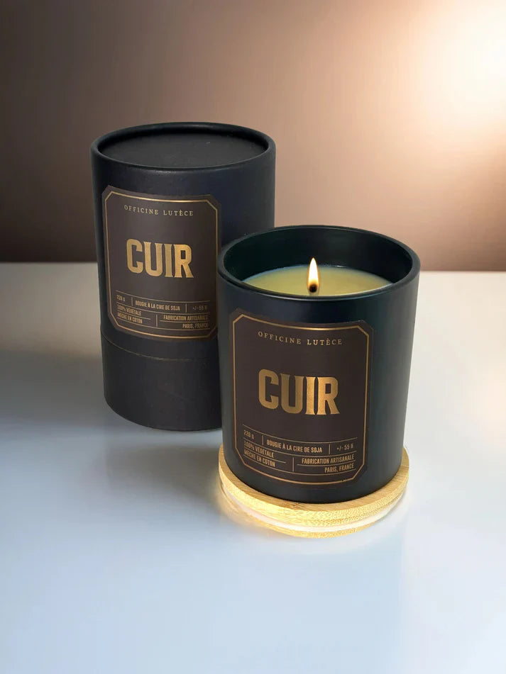Bougie parfumée Cuir - Officine Lutèce