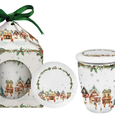 DUO XMAS Classic Mug 350ml + Infuser, CHRISTMAS VILLAGE