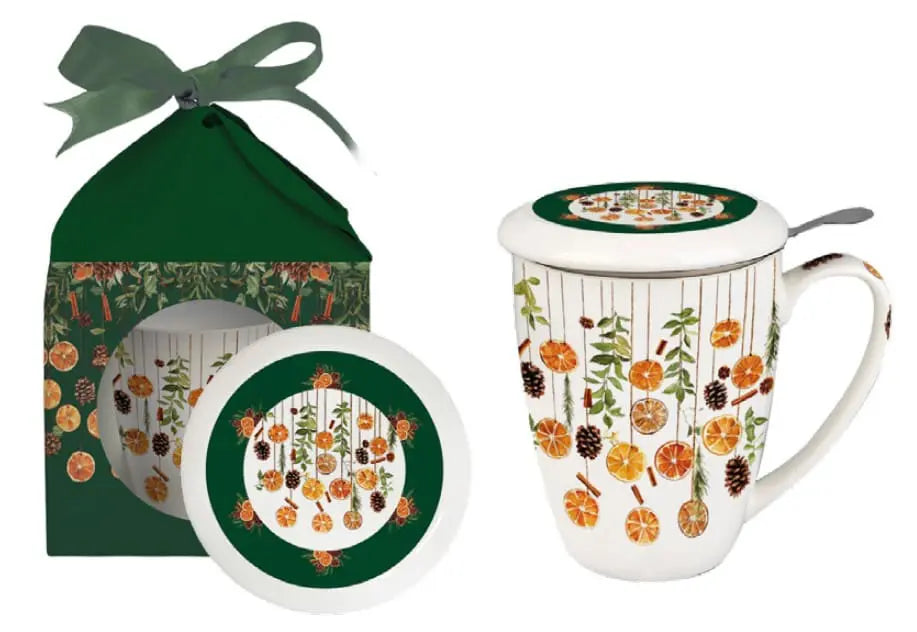 DUO XMAS Classic Mug 350ml + Infuser, WINTER FRUITS