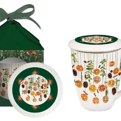 DUO XMAS Classic Mug 350ml + Infuser, WINTER FRUITS